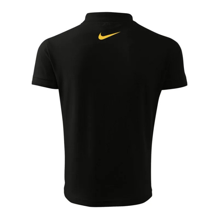 پولوشرت مردانه مشکی طرح نایک کد r4098 جنس جودون سایز L XL 2XL