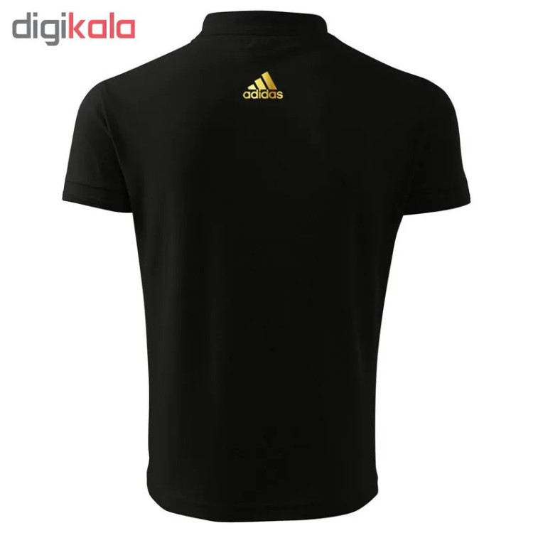 پولوشرت مردانه مشکی طرح آرسنال یقه دکمه دار جنس جودون سایز L XL 2XL