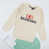 بلوز پسرانه یقه گرد طرح BALENCIAGA پارچه پنبه کبریتی