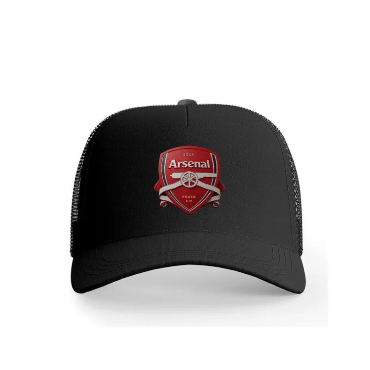 کلاه کپ پاد آفرین مدل فوتبالی آرسنال طرح تیم ورزشی جنس کتان قابل تنظیم